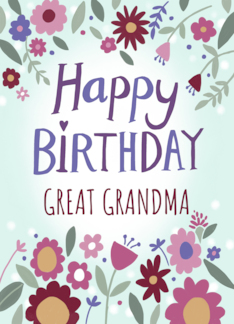 Great Grandma Happy...