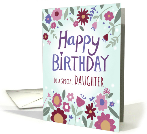 Daughter Happy Birthday Florals card (1836566)