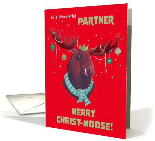 Partner Christ Moose Pun Red card (1890986)