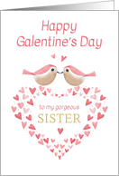 Sister Galentine's Day Birds Love Hearts