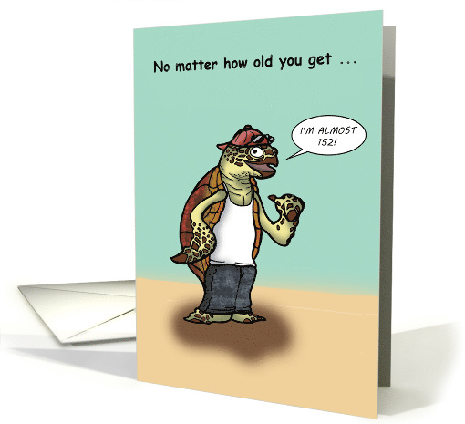 Old Turtle is One Cool Guy Birthday card (1554254)