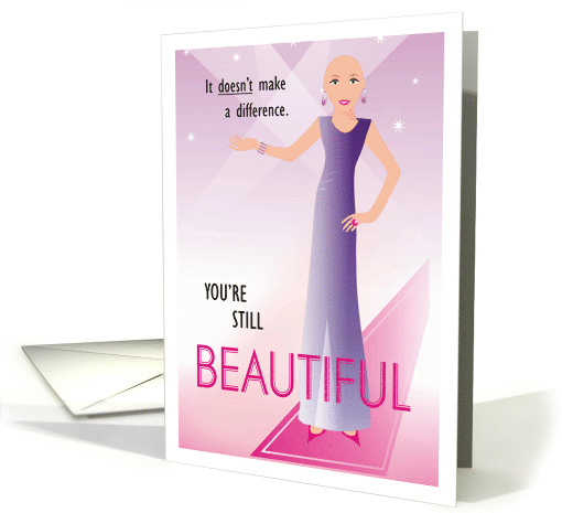 Female Cancer Patient Get Well Being Bald Is The New Beautiful card