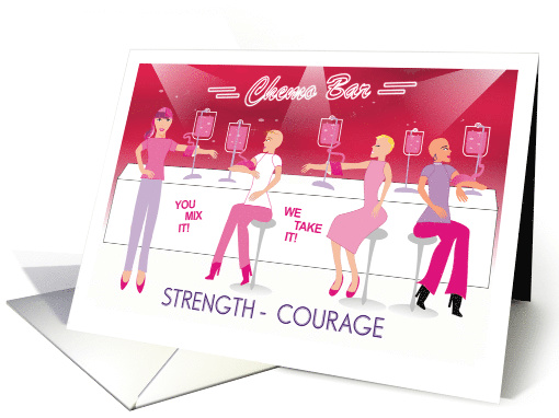 Get Well Breast Cancer Patient Chemotherapy Treatments card (1559372)