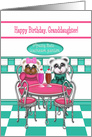 Granddaughter’s Birthday, Retro Fuzzy Butz Collection, Retro Parlor card