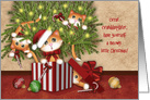 Great Granddaughter, Meowy Christmas, Kittens Being Mischievous card