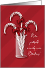 Have Yourself a Candy Cane Christmas, Candy Canes in a Glass Jar card