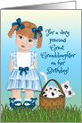Birthday For a Great Granddaughter, with Kittens in a Basket card