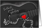 Valentine for Your Sweetheart, Guitar with Heart Pick, card
