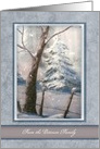 Christmas, Peaceful Winter Painting card