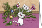 Christmas For a Niece Mischievous Kittens card