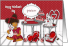 For a Grandniece Ethnic Valentine’s Day Valentine Kitten and Puppy card