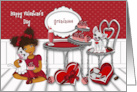 For a Grandniece Ethnic Valentine’s Day Valentine Kitten and Puppy card