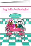 Great Granddaughter’s Birthday, Retro Fuzzy Butz Collection, Retro card