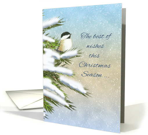 The Best of Wishes this Christmas Season, Chickadee on a... (1567734)