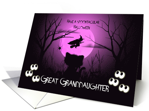 Halloween for Great Granddaughter Spooky, Shilouette Cat,... (1574248)