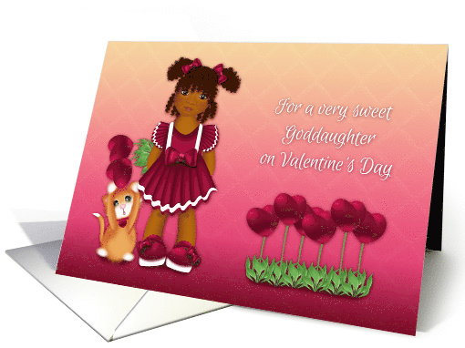 Valentine for Ethnic Goddaughter, Little Girl, Holding... (1575920)