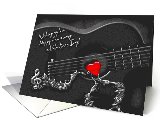 Valentine, Happy Anniversary on Valentines Day, Guitar... (1576510)