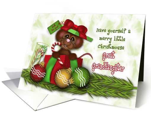 Christmas for Great Granddaughter, Adorable Christmas... (1583124)