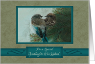 Christmas, For Granddaughter and her Husband, Birds in Tree Branch Art card