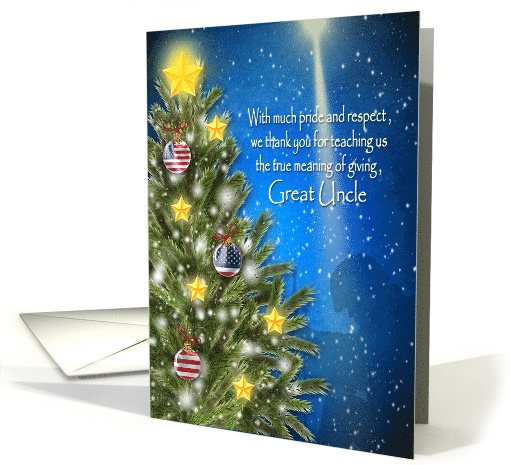 Military Christmas, Great Uncle, Patriotic Ornaments... (1589612)