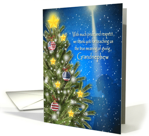 Military Christmas, Grandnephew, Patriotic Ornaments... (1589626)