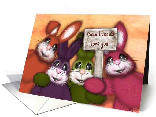 Happy Easter, for Anyone Adorable Bunnies ,Sign, Some... (1605338)