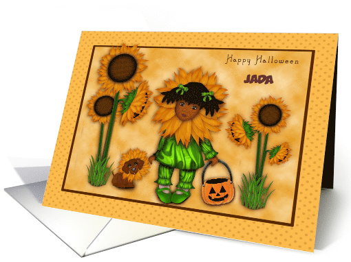 Halloween Customize with Any Name Sunflower Ethnic Girl... (1652458)