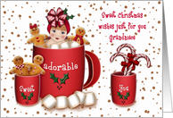 Christmas for a Grandniece Girl in a Cup of Coco card