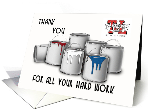 Thank you for T and L Painting card (1673860)