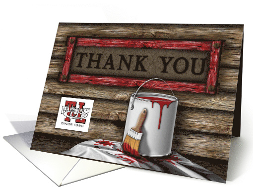 Thank you for T and L Painting card (1673862)