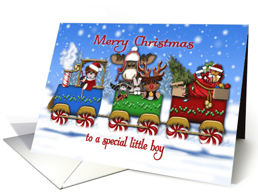 Christmas Train To a Special Little Boy Santa Bear and... (1706040)