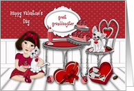 For Asian Great Granddaughter Valentine’s Day Valentine card