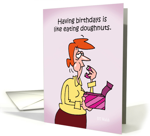 Eating Donuts Birthday card (1562592)