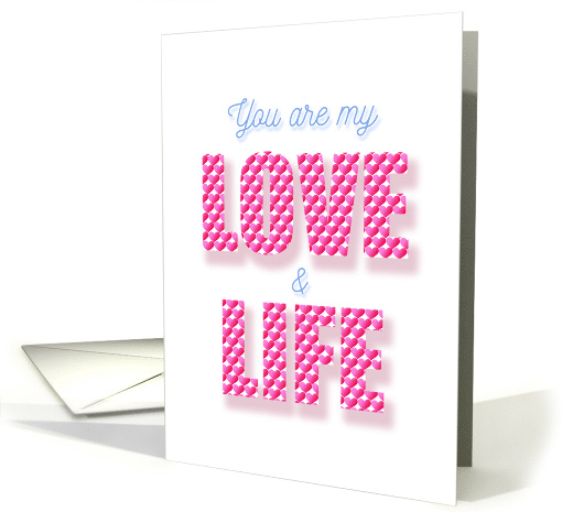 You are My Love and Life Hearten Pattern card (1572876)