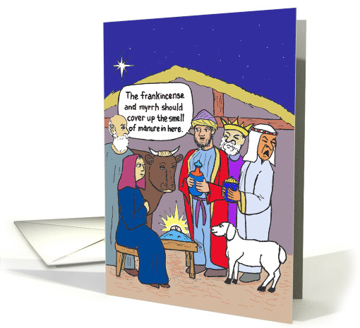 Funny Christmas Cartoon of Three Magi Who Don't Like the... (1566938)