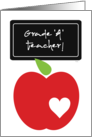 Grade A Teacher School Teacher Appreciation Day card