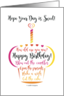 Hope Your Day is Sweet Happy Birthday Cupcake card