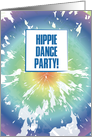 Hippie Happy Dance Party Tie Dye Humor Party Invitation card