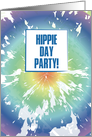 Hippie Day Happy Day Party Tie Dye Humor Party Invitation card