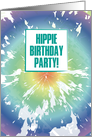 Hippie Birthday Happy Birthday Party Tie Dye Humor Party Invitation card