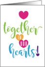 Together In Our Hearts Miss You HeartFelt Sentiment Series card