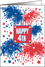 Happy Fourth Of July Independence Day Patriotic Holiday card
