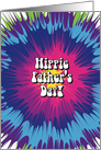 Hippie Father’s Day Tie Dye Vintage Flower Power Theme card