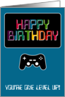 Happy Birthday Computer Techie Gamer Any Age Game Master card