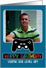 Happy Birthday Computer Techie Gamer Any Age Game Master Gaming Photo card