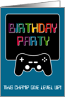 Birthday Party Computer Techie Gamer Any Age Game Gaming Invitation card