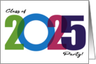 Graduation Class of 2025 Party Celebration Photo Invitation card