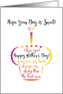 Hope Your Mother’s Day Is Sweet Cupcake Filled With Love Words For Mom card