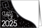 Class of 25 Graduation Cap Festive Celebration Confetti Photo card