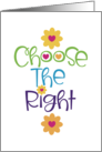 Choose The Right Spiritual Mormon Theme card